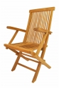 Teak Folding Armchair "Classic" Style - (set of 2)