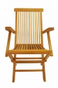 Teak Folding Armchair "Classic" Style - (set of 2)