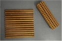 Teak Shower Mat Roll Up - Roll n&#39; Go!