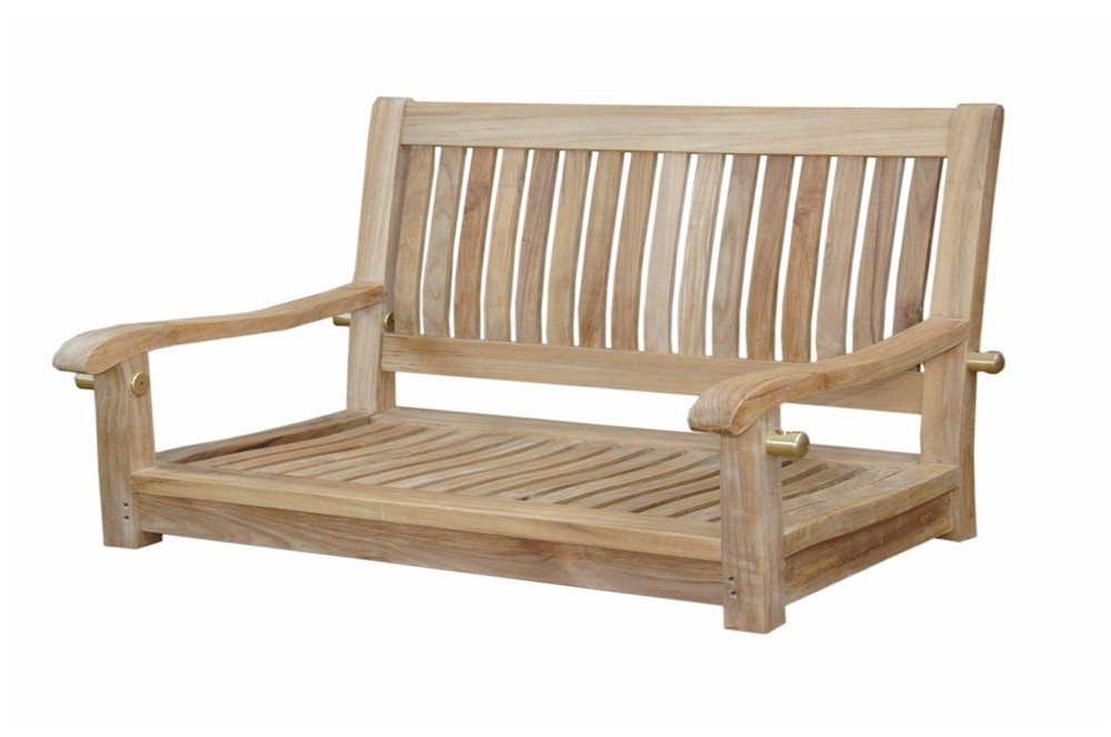 FurnitureTeak: Teak Swing Bench 48